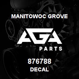 876788 Manitowoc Grove DECAL | AGA Parts