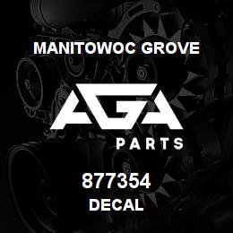 877354 Manitowoc Grove DECAL | AGA Parts