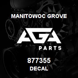 877355 Manitowoc Grove DECAL | AGA Parts