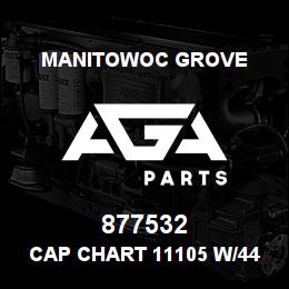 877532 Manitowoc Grove CAP CHART 11105 W/44 FT JIB | AGA Parts