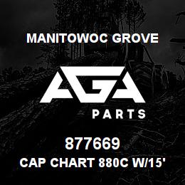 877669 Manitowoc Grove CAP CHART 880C W/15'JIB-AUGER | AGA Parts