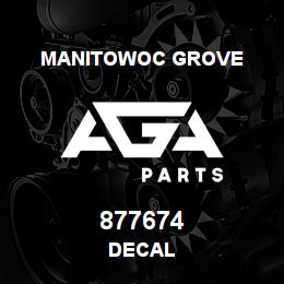 877674 Manitowoc Grove DECAL | AGA Parts