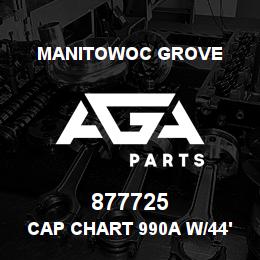 877725 Manitowoc Grove CAP CHART 990A W/44'JIB LMI | AGA Parts