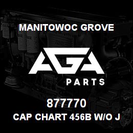 877770 Manitowoc Grove CAP CHART 456B W/O JIB | AGA Parts
