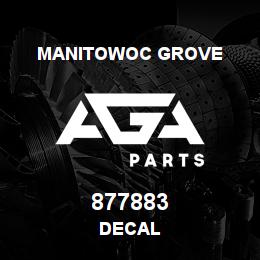 877883 Manitowoc Grove DECAL | AGA Parts