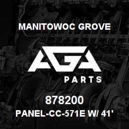 878200 Manitowoc Grove PANEL-CC-571E W/ 41' JIB | AGA Parts