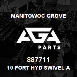 887711 Manitowoc Grove 10 PORT HYD SWIVEL ASSY | AGA Parts
