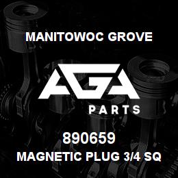 890659 Manitowoc Grove MAGNETIC PLUG 3/4 SQ. HEAD | AGA Parts