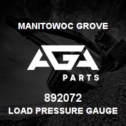 892072 Manitowoc Grove LOAD PRESSURE GAUGE | AGA Parts