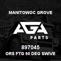 897045 Manitowoc Grove ORS FTG 90 DEG SWIVEL M-M 923 | AGA Parts