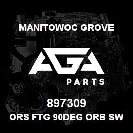 897309 Manitowoc Grove ORS FTG 90DEG ORB SWIVEL | AGA Parts