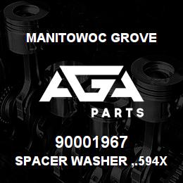 90001967 Manitowoc Grove SPACER WASHER ,.594X1.25X.188 | AGA Parts