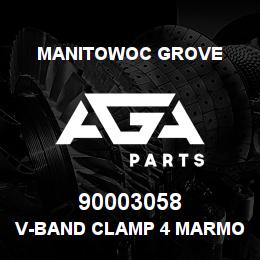 90003058 Manitowoc Grove V-BAND CLAMP 4 MARMON | AGA Parts