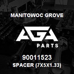 90011523 Manitowoc Grove SPACER (7X5X1.33) | AGA Parts