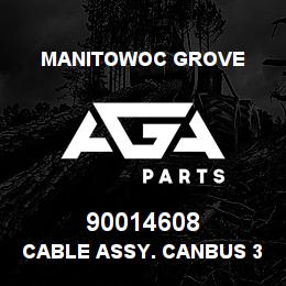 90014608 Manitowoc Grove CABLE ASSY. CANBUS 3MM LG. | AGA Parts