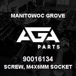 90016134 Manitowoc Grove SCREW, M4X6MM SOCKET HEAD S.S. | AGA Parts
