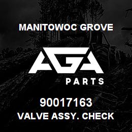 90017163 Manitowoc Grove VALVE ASSY. CHECK | AGA Parts