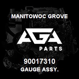 90017310 Manitowoc Grove GAUGE ASSY. | AGA Parts