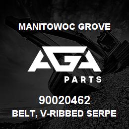 90020462 Manitowoc Grove BELT, V-RIBBED SERPENTINE | AGA Parts