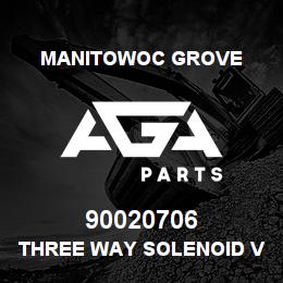 90020706 Manitowoc Grove THREE WAY SOLENOID VALVE 12V. | AGA Parts
