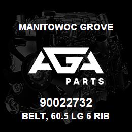 90022732 Manitowoc Grove BELT, 60.5 LG 6 RIB | AGA Parts