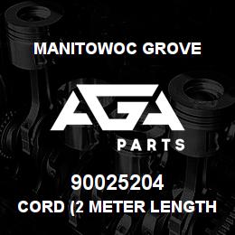 90025204 Manitowoc Grove CORD (2 METER LENGTH) | AGA Parts