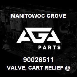 90026511 Manitowoc Grove VALVE, CART RELIEF @ 3000 PSI | AGA Parts