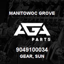 9049100034 Manitowoc Grove GEAR, SUN | AGA Parts