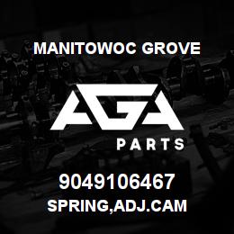 9049106467 Manitowoc Grove SPRING,ADJ.CAM | AGA Parts