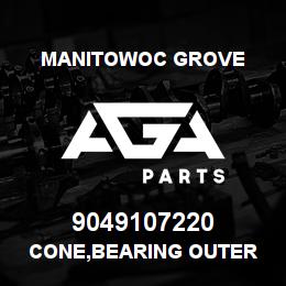 9049107220 Manitowoc Grove CONE,BEARING OUTER | AGA Parts