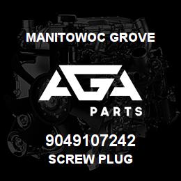 9049107242 Manitowoc Grove SCREW PLUG | AGA Parts