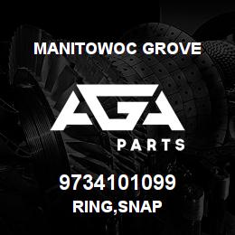 9734101099 Manitowoc Grove RING,SNAP | AGA Parts