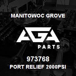973768 Manitowoc Grove PORT RELIEF 2000PSI | AGA Parts