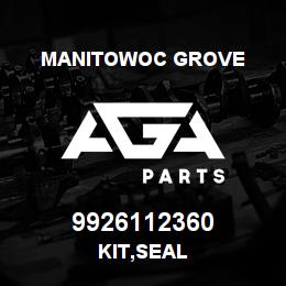 9926112360 Manitowoc Grove KIT, SEAL | AGA Parts