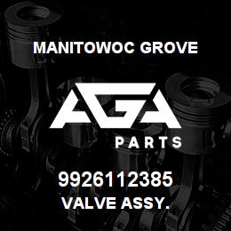 9926112385 Manitowoc Grove VALVE ASSY. | AGA Parts