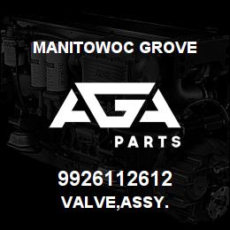 9926112612 Manitowoc Grove VALVE, ASSY. | AGA Parts