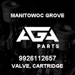 9926112657 Manitowoc Grove VALVE, CARTRIDGE | AGA Parts