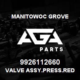 9926112660 Manitowoc Grove VALVE ASSY.PRESS.REDUC, 400 PSI | AGA Parts