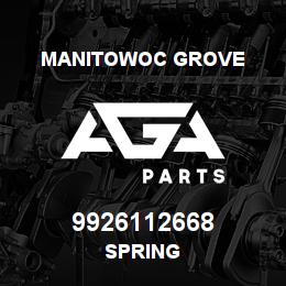 9926112668 Manitowoc Grove SPRING | AGA Parts