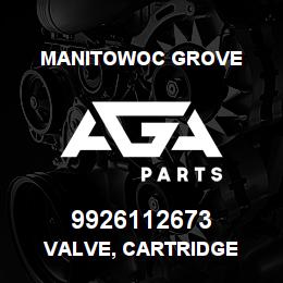 9926112673 Manitowoc Grove VALVE, CARTRIDGE | AGA Parts