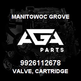 9926112678 Manitowoc Grove VALVE, CARTRIDGE | AGA Parts