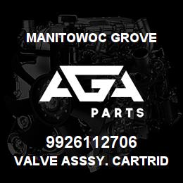 9926112706 Manitowoc Grove VALVE ASSSY. CARTRIDGE 12 V.. | AGA Parts