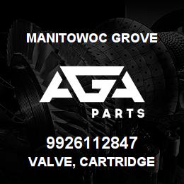 9926112847 Manitowoc Grove VALVE, CARTRIDGE | AGA Parts