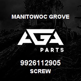 9926112905 Manitowoc Grove SCREW | AGA Parts