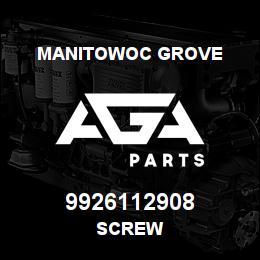 9926112908 Manitowoc Grove SCREW | AGA Parts