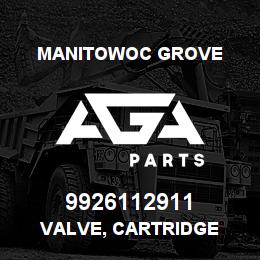 9926112911 Manitowoc Grove VALVE, CARTRIDGE | AGA Parts