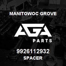 9926112932 Manitowoc Grove SPACER | AGA Parts
