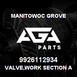9926112934 Manitowoc Grove VALVE, WORK SECTION ASSY @ 1000 | AGA Parts