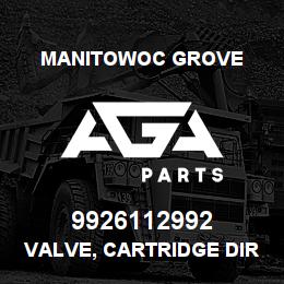 9926112992 Manitowoc Grove VALVE, CARTRIDGE DIRECTIONAL | AGA Parts