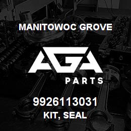 9926113031 Manitowoc Grove KIT, SEAL | AGA Parts